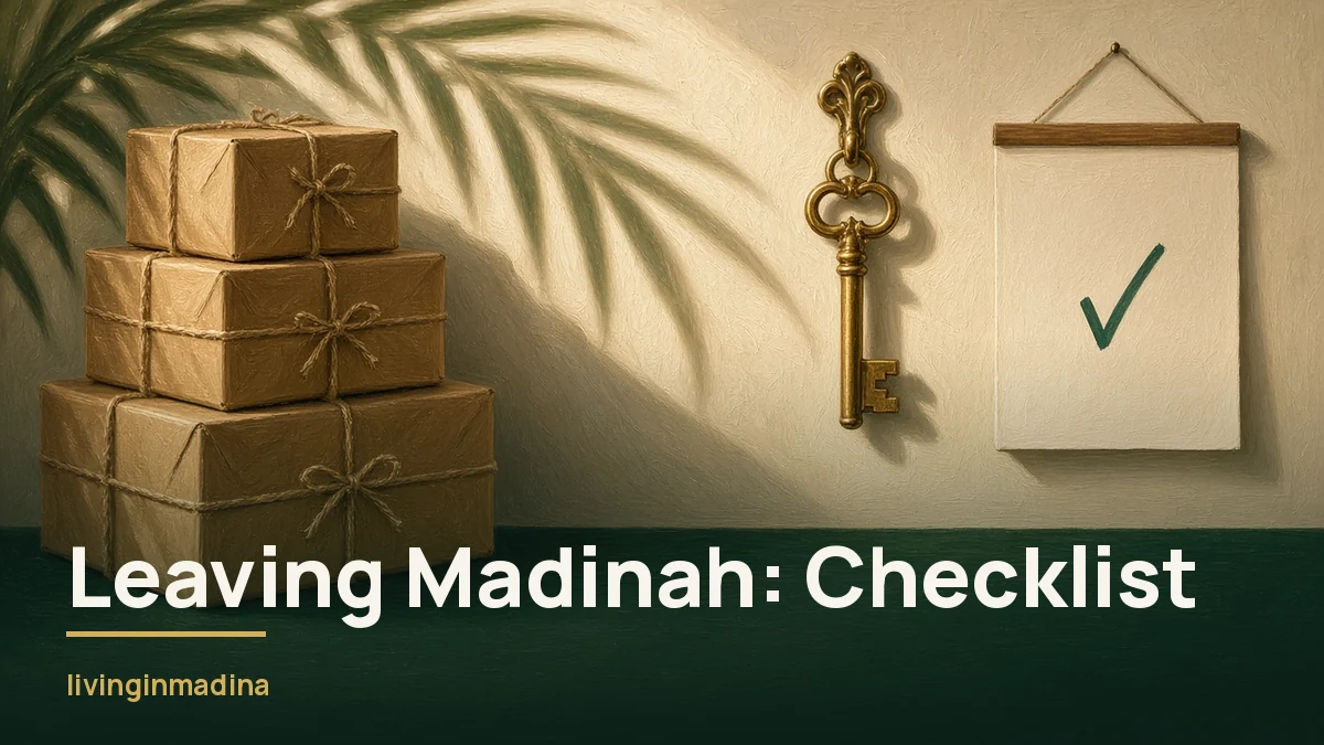 Leaving Madinah: A Checklist for Ending Your Lease and Utilities