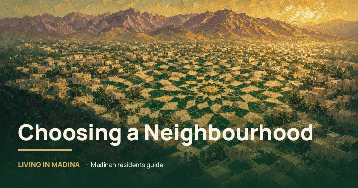 Choosing a Neighborhood in Madinah: A Resident’s Guide to Areas, Distances and Family Needs